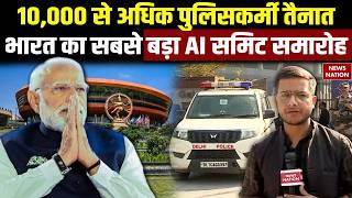 Ai Summit Delhi 2026 10,000 स अधक Police Force Pm President Bharat Mandapam म Ai समट