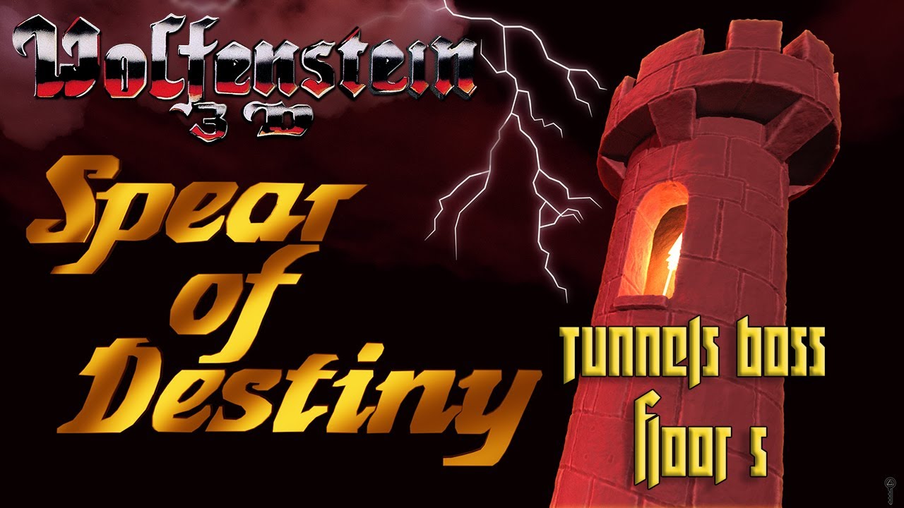 Brutal Wolfenstein 3D: Spear of destiny "Tunnels Boos: Floor 5" (Map 05, Bring em on!)