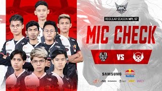 MIC CHECK ALTER EGO VS BTR | MPL S7 WEEK 3