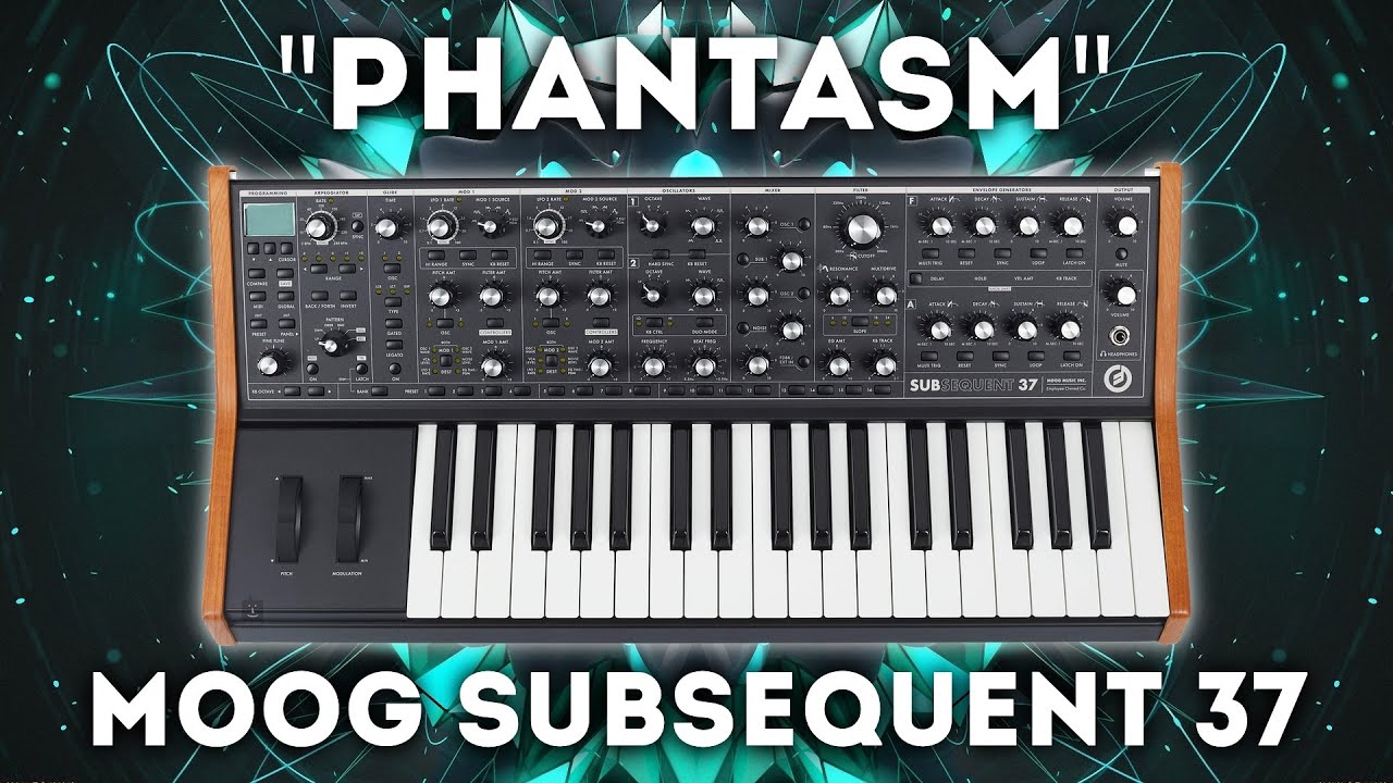 Moog Subsequent 37 - "Phantasm" 40 Presets and Sequences.