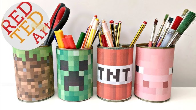 Adventure Time Craft - Desk Tidy & Money Box - Red Ted Art - Kids