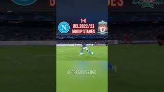 Napoli Vs Liverpool UCL Group Stages 2022/23