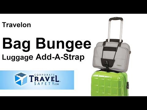 Black Travelmax Add-a-Bag Travel Strap for Carry-on Luggage