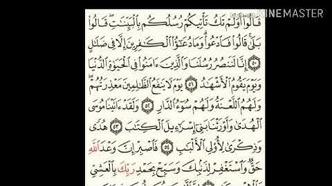 سورة غافر - من آية ( ٥٠ ) إلى آية ( ٥٨ ) - للقارئ : ماهر المعيقلي .