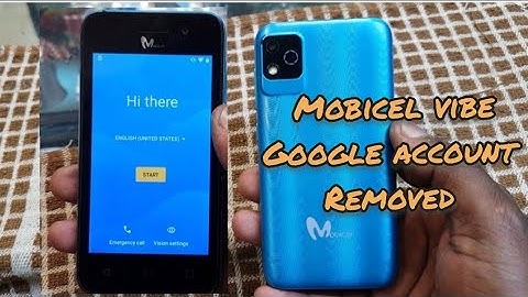how to remove Google account Mobicel vibe