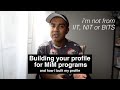 Building Your Profile for MiM Admissions & How I Built My Profile (spoiler: no IIT, NIT or BITS)