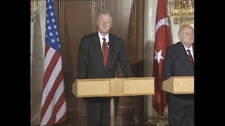 President Clinton after Discussion with President Demirel (1999) [FOIA # 2022-0889-F]