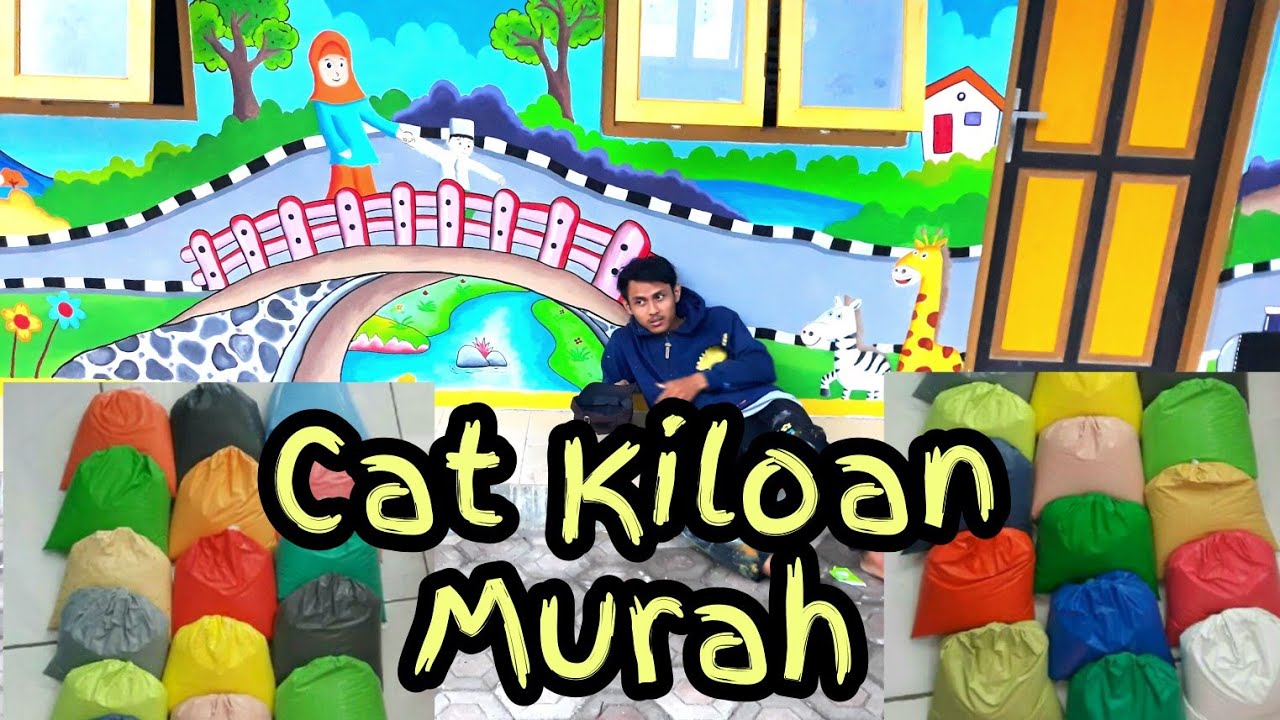 Cat Kiloan Tembok Sekolah TK YouTube