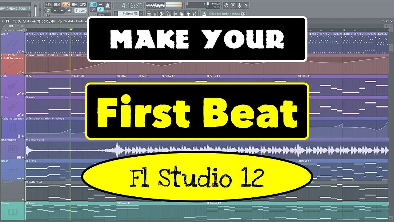 How To Make Your First Beat On FL Studio 12 In Hindi - YouTube