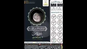 سورة يس الآية ٣٧-٤٠ القارئ سعد الغامدي