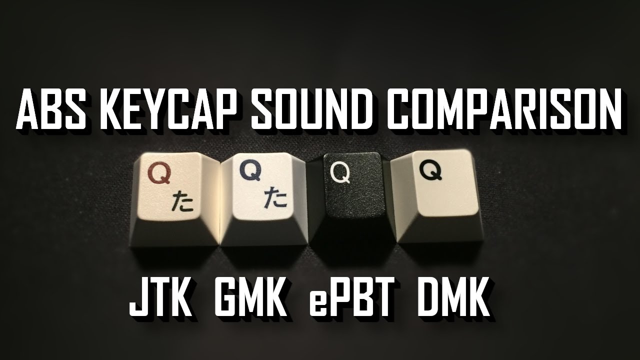 ABS Keycap Comparison Typing Sounds - GMK vs JTK vs Domikey vs ePBT ABS