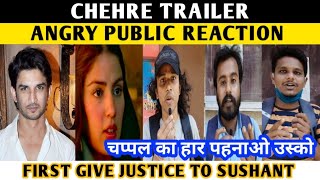 Chehre Trailer Angry Public Reaction | Rhea Chakraborty | Emraan Hashmi | Sushant Singh Rajput