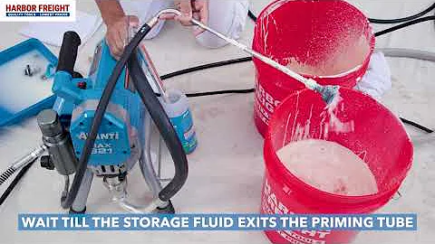 Harbor Freight Avanti Airless Paint Sprayer: Clean up