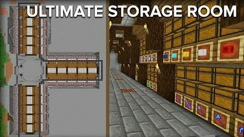 Minecraft Storage Room with Automatic Sorting System - 2 Million Item Capacity