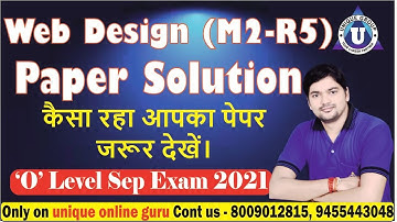 #olevel sep2021 exam | Complete Paper Solution | Web Design M2-R5 | O level sep2021 Solution (17)