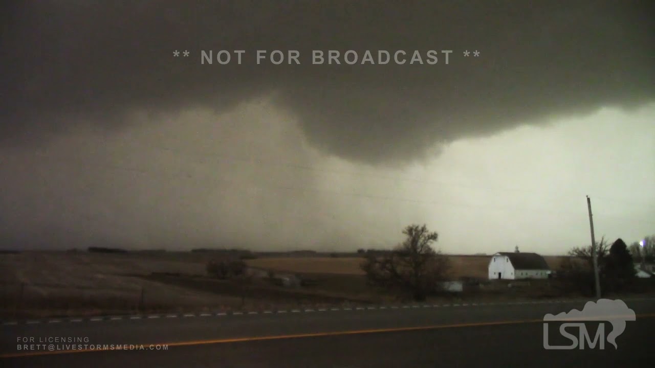 12152021 Bancroft, NE QLCS Rotation Possible Tornado YouTube