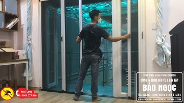 Cửa lưới chống muỗi dạng xếp không ray nối cánh - Sang trọng, đẳng cấp