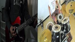 The Killers - Somebody Told Me - Drumguitar Cover