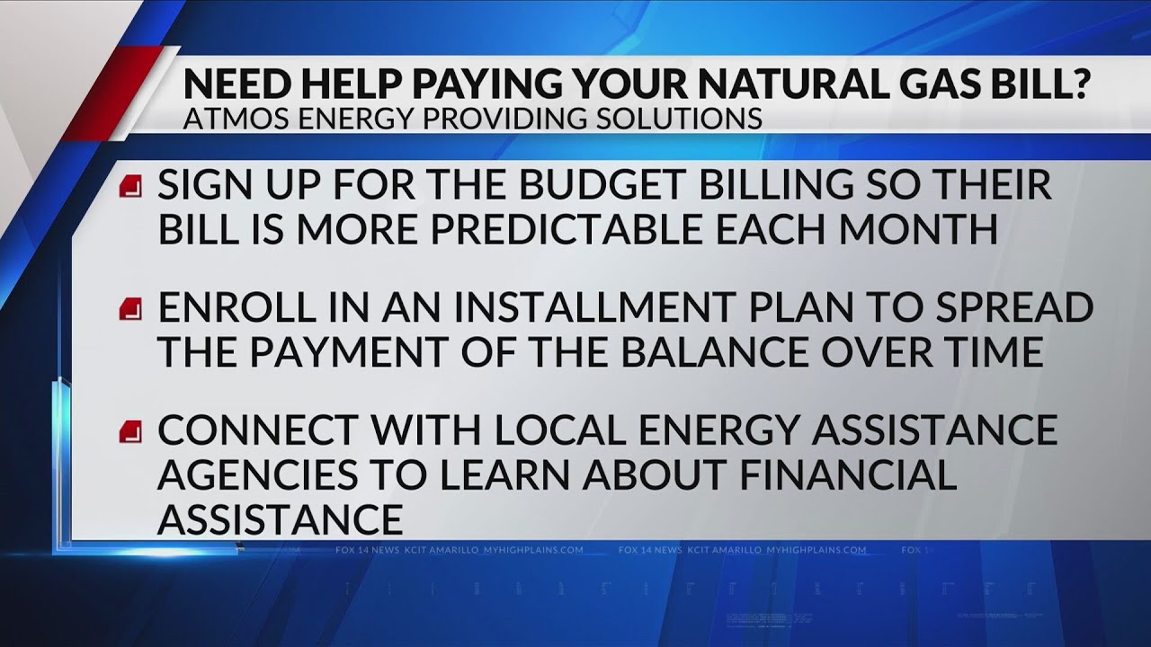 Atmos Energy reminds customers about bill assistance
