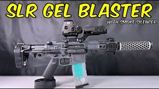 New SLR 5.0 gelblaster with smoke silencer!