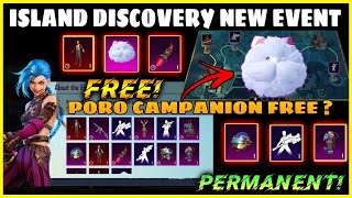 ISLAND DISCOVERY NEW EVENT IN BGMI MALAYALAM HOW TO GET FREE PORO COMPANION IN BGMI GET FREE REWARDS