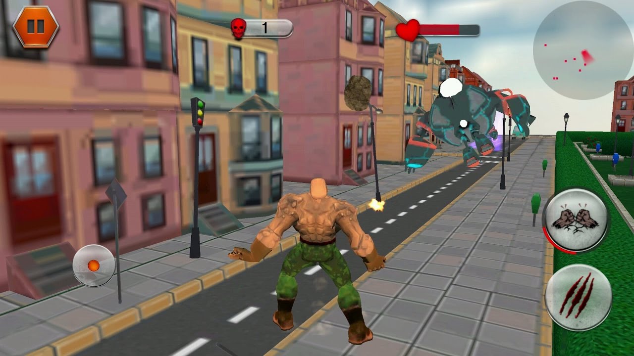 City Heroes 3D: Aliens War для Android, игровой процесс №3