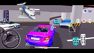 New Purple Mercedes Car Stuck in Parking Garage - 3D Driving Class 2026 - Best Android IOS Gameplay 