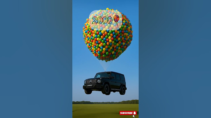 How Many Balloons Does It Take to Make a Mercedes-AMG G 63 Fly?