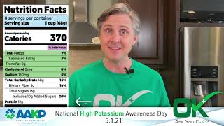Are You O K+: The Cooking Doc answers questions from Kidney Patients about Potassium