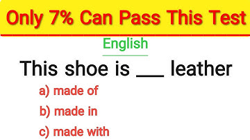 Mixed Grammar Test: Only 7% Can Pass This Test