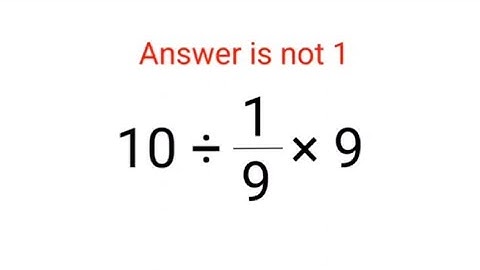 10÷1/9×9 The answer is not 1. Many got it wrong!  Ukraine Math Test #math #percentages #ukraine