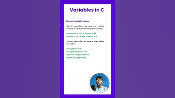 Change Variable Values in C Programming | How to Change Variable Values in C | #short #shorts