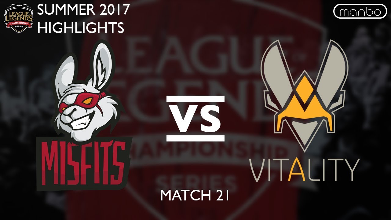 MSF vs VIT All Games Highlights EU LCS Summer 2017 Misfits vs Team Vitality LoL eSports