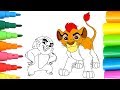 🎨 LA GUARDIA DEL LEÓN 🎨 Dibujamos y coloreamos a KION y BUNGA de Disney Junior