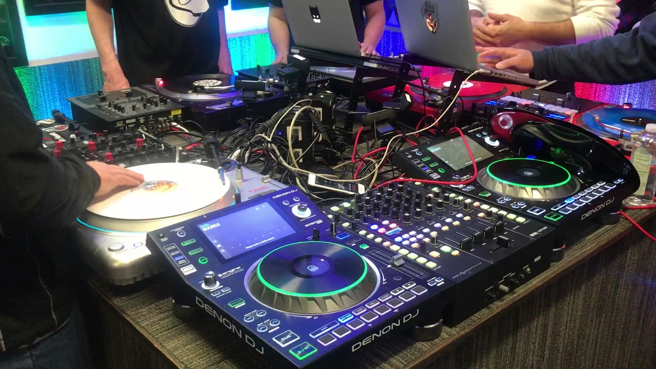 Cutting it up at Mile High DJ Supply with Tommy B DJ Hijinx DJ Tony