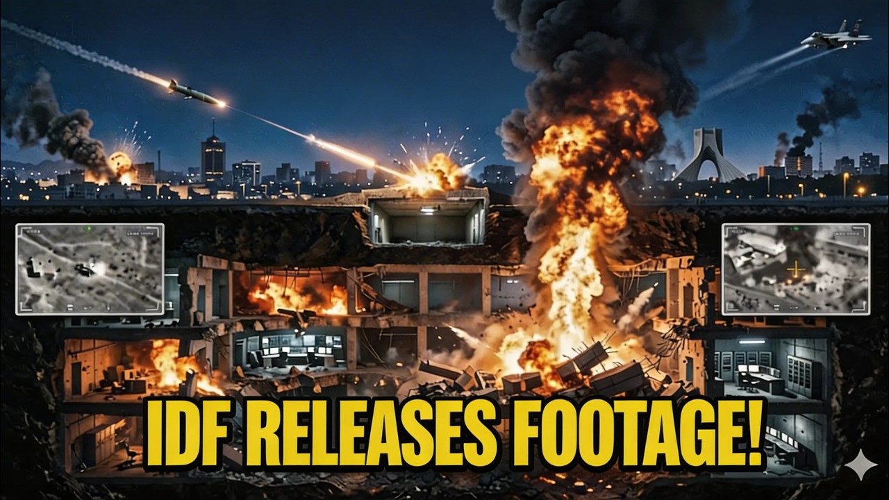 Khamenei’s Secret Bunker Dismantled! IDF Releases Footage of Tehran Underworld Strike