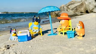 The Beach - Bluey toys pretend play