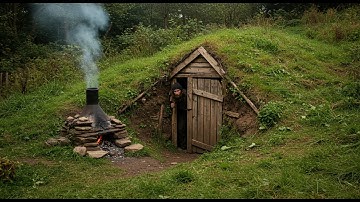 Man Builds Amazing UNDERGROUND CABIN in the Wild | Start to Finish by @lesnoy_craft8607