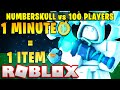 1 MINUTE = 1 COLOR ITEM Against 100 PLAYERS... (Roblox Bedwars)