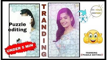 Tranding gaming puzzle || editing tutorial || rashmika mandana || latest trand