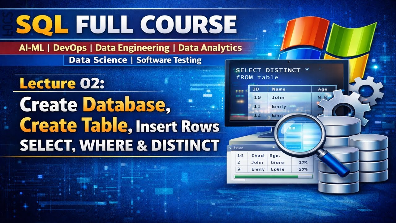 Lecture 02: SQL Full Course 2026 | Learn SQL From Beginner to Advanced ...