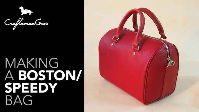 The Boston Leather Bag DIY - Video Tutorial and Pattern Download