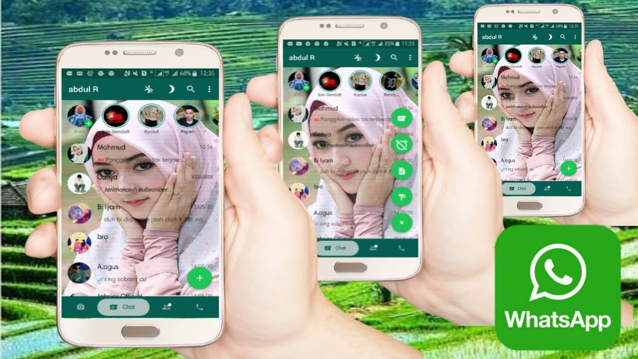  cara  mengubah  wallpaper  whatsapp pakai foto  sendiri  YouTube