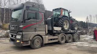 2012 Man Tgx 35.540 Tridem Hook Truck With Crane Hydraulics