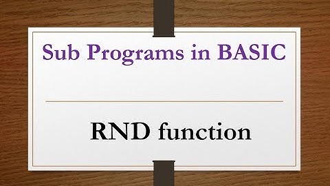 RND and SPC function in GW BASIC| How to use RND SPC function| RND SPC function ka istamal