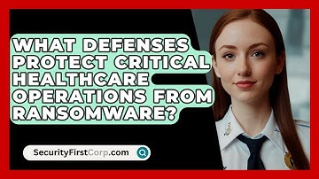 What Defenses Protect Critical Healthcare Operations From Ransomware? - SecurityFirstCorp.com