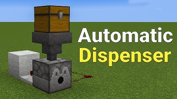 AUTO DISPENSER MINECRAFT TUTORIAL: How To Build an Automatic Dispenser