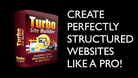 Turbo Site Builder Software! Turbo Site Builder instantly Create web Pages in just a Few Clicks!