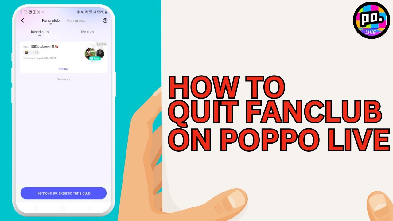 Как выйти из фан-клуба на Poppo Live