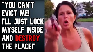 Karen Destroys HOUSE \& Won't LEAVE After Getting Evicted! - r\/EntitledPeople